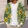 Golden Sunflowers and White Daisies for Cheerful Fall Days and Garden Lovers All-over Print Knitted Cardigan - 5