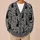 Black Cat Witch and Spider Web Halloween Magic for Spooky Autumn Nights and Parties All-over Print Knitted Cardigan - 6