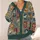 Fantasy Postage Stamps with Dragons and Castles for Cozy Autumn Layering Teens All-over Print Knitted Cardigan - 4