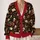Gothic Skull And Book Motifs For Halloween Parties And Cozy Autumn Days For Teens All-over Print Knitted Cardigan - 2