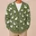 Playful White Sheep and Meadow Sprigs for Cozy Autumn Countryside Everyday Wear All-over Print Knitted Cardigan - 6