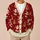 Santa And Gift Sack Holiday Motifs For Cozy Christmas Season Layering All-over Print Knitted Cardigan - 6