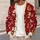 Santa And Gift Sack Holiday Motifs For Cozy Christmas Season Layering All-over Print Knitted Cardigan - 5