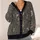 Occult Skull And Raven Motifs For Halloween Nights And Dark Gothic Style For Teens All-over Print Knitted Cardigan - 4