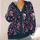 Pink Bow Skull and Gothic Sword Motifs for Halloween Style and Dark Romance All-over Print Knitted Cardigan - 4