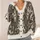 Gothic Cathedral Vines, Bats and Raven Motifs for Dark Academia Autumn Layering All-over Print Knitted Cardigan - 4