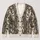 Gothic Cathedral Vines, Bats and Raven Motifs for Dark Academia Autumn Layering All-over Print Knitted Cardigan - 1