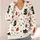 Cute Black Cat, Red Apples and Hearts for Cozy Autumn Everyday Layering Style All-over Print Knitted Cardigan - 4