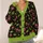 Creepy Toothy Cherries for Halloween Fall Layering and Spooky Everyday Style All-over Print Knitted Cardigan - 4