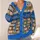 Parisian Bookshop Cherry Blossoms for Cozy Campus Days and Weekend Reading Escapes All-over Print Knitted Cardigan - 4