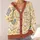 Vintage Teapot And Book Reading Motifs For Cozy Autumn Study And Quiet Evenings For Teens All-over Print Knitted Cardigan - 4