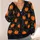 Pumpkins And Black Cats For Cozy Halloween And Autumn Outings For Women All Season Long All-over Print Knitted Cardigan - 4