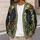 Gothic Raven Stained Glass Florals for Halloween and Autumn Layering All-over Print Knitted Cardigan - 5