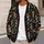 Dancing Skeletons and Jack-O'-Lanterns for Halloween Parties and Autumn Nights All-over Print Knitted Cardigan - 5