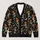 Dancing Skeletons and Jack-O'-Lanterns for Halloween Parties and Autumn Nights All-over Print Knitted Cardigan - 1