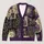 Purple Witchy Moon Raven Mushrooms for Autumn Cottagecore Layering and Everyday Wear All-over Print Knitted Cardigan - 1