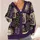 Purple Witchy Moon Raven Mushrooms for Autumn Cottagecore Layering and Everyday Wear All-over Print Knitted Cardigan - 4