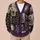 Purple Witchy Moon Raven Mushrooms for Autumn Cottagecore Layering and Everyday Wear All-over Print Knitted Cardigan - 6