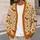 Autumn Bat and Flower Motifs for Cozy Seasonal Everyday Layering All-over Print Knitted Cardigan - 5
