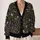 Moonlit Botanical Flowers for Cozy Everyday Layering and Autumn Outfits All-over Print Knitted Cardigan - 2