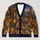 Starry Library Street and Black Cat for Cozy Autumn Evenings All-over Print Knitted Cardigan - 1