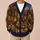 Starry Library Street and Black Cat for Cozy Autumn Evenings All-over Print Knitted Cardigan - 6