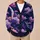 Pixel Astronaut Beneath Violet Clouds for Dreamy Everyday Cosmic Style for Teens All-over Print Knitted Cardigan - 6