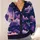 Pixel Astronaut Beneath Violet Clouds for Dreamy Everyday Cosmic Style for Teens All-over Print Knitted Cardigan - 4