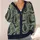 Gothic Crescent Moon Bats And Botanical Night Sky For Everyday Layering Teen Style All-over Print Knitted Cardigan - 4