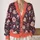Boho Tea Cup Flower And Cupcake Doodles For Cozy Autumn Layering All-over Print Knitted Cardigan - 2