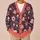 Boho Tea Cup Flower And Cupcake Doodles For Cozy Autumn Layering All-over Print Knitted Cardigan - 6