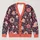 Boho Tea Cup Flower And Cupcake Doodles For Cozy Autumn Layering All-over Print Knitted Cardigan - 1