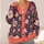 Boho Tea Cup Flower And Cupcake Doodles For Cozy Autumn Layering All-over Print Knitted Cardigan - 4
