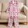 Pink Cowgirl Boots Dice Horseshoes Lasso Motif for Sleepovers and Holidays for Girls Satin Pajamas Set - 5