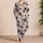 French Bulldog Rose Garden Cozy Lounge Holiday Gift for Dog Lovers and Floral Fans Satin Pajamas Set - 4