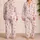 Coastal Shell Starfish Bow Motifs for Summer Vacations and Beach Holidays for Women Satin Pajamas Set - 2