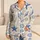 Coastal Conch Starfish Shells for Beach Holidays, Summer Travel, and Vacation Gifts Satin Pajamas Set - 1