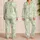 Mint Daisy Meadow Florals For Cozy Spring Evenings, Garden Gift For Women And Moms Satin Pajamas Set - 2