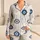 Blue Evil Eye Moon Motif Sleep Set for Cozy Giftable Lounge Nights At Home for Women Satin Pajamas Set - 1
