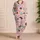Pastel Donut Treats For Cozy Bedtime, Sweet At-Home Relaxation, And Women's Gifts For Her Satin Pajamas Set - 4