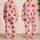 Sweet Strawberry Scatter For Cozy Spring Nights, Giftable Soft Berry Style For Her Satin Pajamas Set - 2