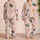 Rooster And Hen Farm Bird Gift For Kids, Cozy Blush Bedtime Favorite For Boys And Girls Satin Pajamas Set - 2