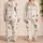Cartoon Dog Bedtime Loungewear For Cozy Home Nights, Women's Relaxed Sleep Style Satin Pajamas Set - 2