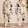 Cute French Bulldog Clover Motif for Cozy Nights and Weekend Lounging for Dog Lovers Satin Pajamas Set - 2