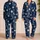 Midnight Navy Crescent Moon And Starburst Sleepwear For Cozy Nighttime Rituals At Home Satin Pajamas Set - 2