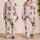 Blush Butterfly Blossom Nightwear for Cozy Evenings, Lounging, and Gift Giving for Women Satin Pajamas Set - 2
