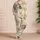 Storybook Kittens With Soft Botanical Motifs For Cozy Home Evenings For Women And Girls Satin Pajamas Set - 4