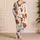 Highland Cow Floral Cozy Nights Gift for Women, Warm Rustic Home Relaxation At Home Satin Pajamas Set - 4