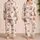 Vintage Teddy Bear Bow Lounge Style For Cozy Home Relaxation Giftable Wear For Women Satin Pajamas Set - 2