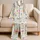 Pastel Wildflower Watercolor Blooms For Cozy Bedtime And Relaxed Home Evenings For Women Satin Pajamas Set - 5
